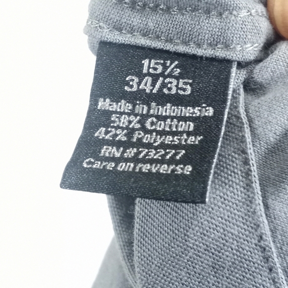 MEN'S Apt. 9® Premier Flex Slim-Fit Dark Gray Button Down Shirt - Picture 4 of 6